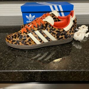 Adidas Samba OG Leopard Calf Hair Sneaker